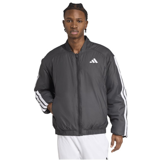 Adidas Ανδρικό μπουφάν Essentials 3-Stripes Insulated Bomber Jacket Adidas Ανδρικό μπουφάν Essentials 3-Stripes Insulated Bomber Jacket